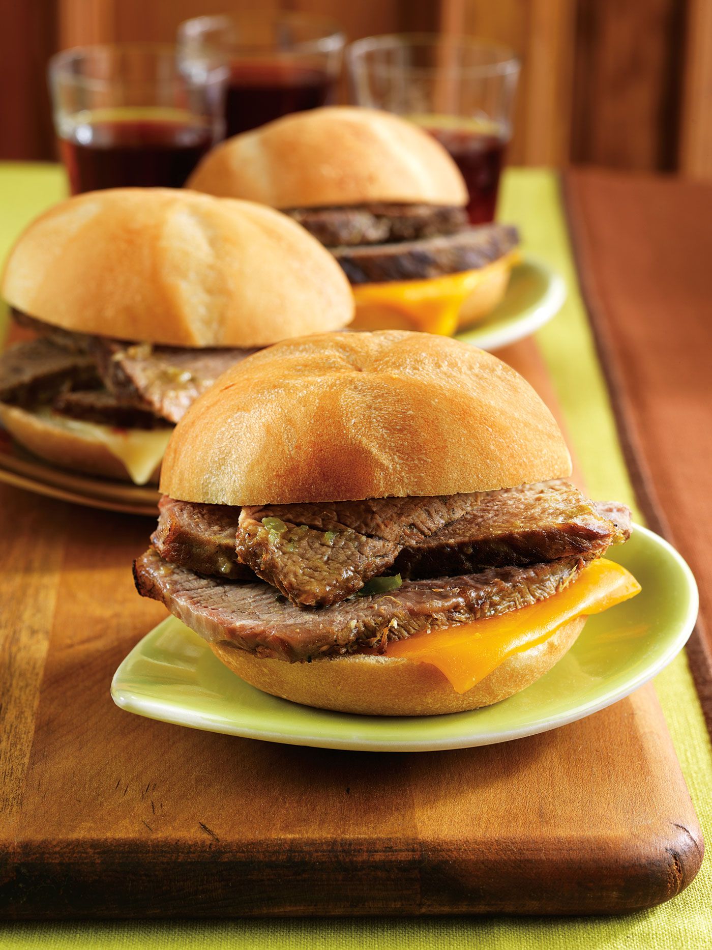 Tomatillo Salsa Beef Mini Sandwiches