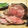 Peppered Rib Roast with Roasted Garlic Sauce