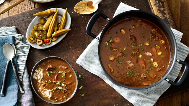 經典卡真牛肉秋葵湯