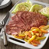 Corned Beef with Apple-Onion Saute