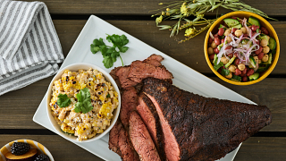 Smoked Tri-Tip With Grilled Corn Elote