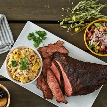 Smoked Tri-Tip With Grilled Corn Elote