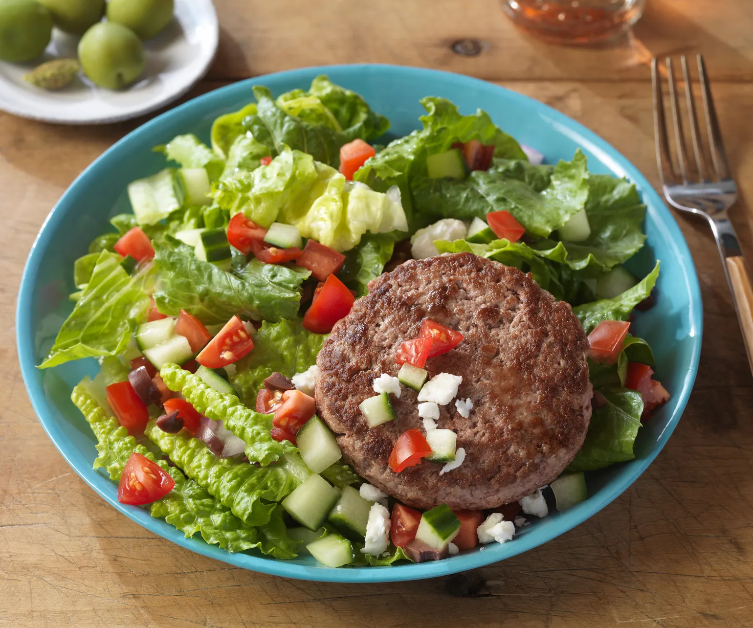 Burger on a Salad Four Ways
