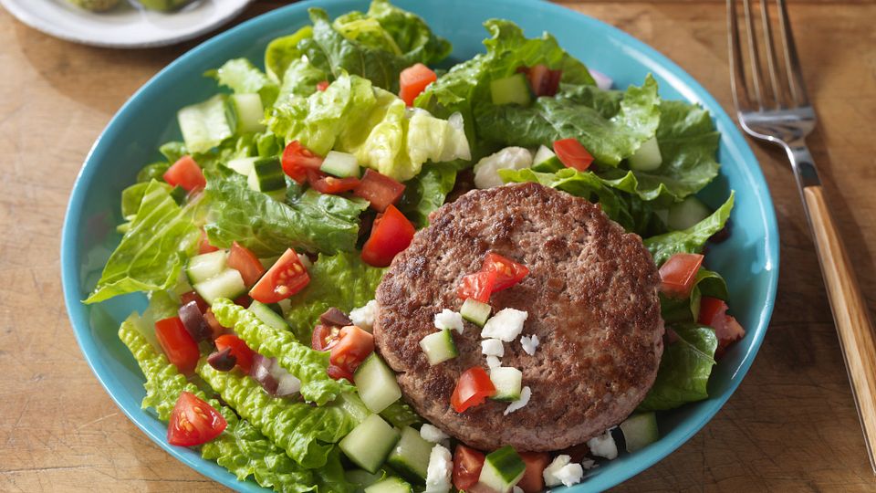 Burger on a Salad Four Ways