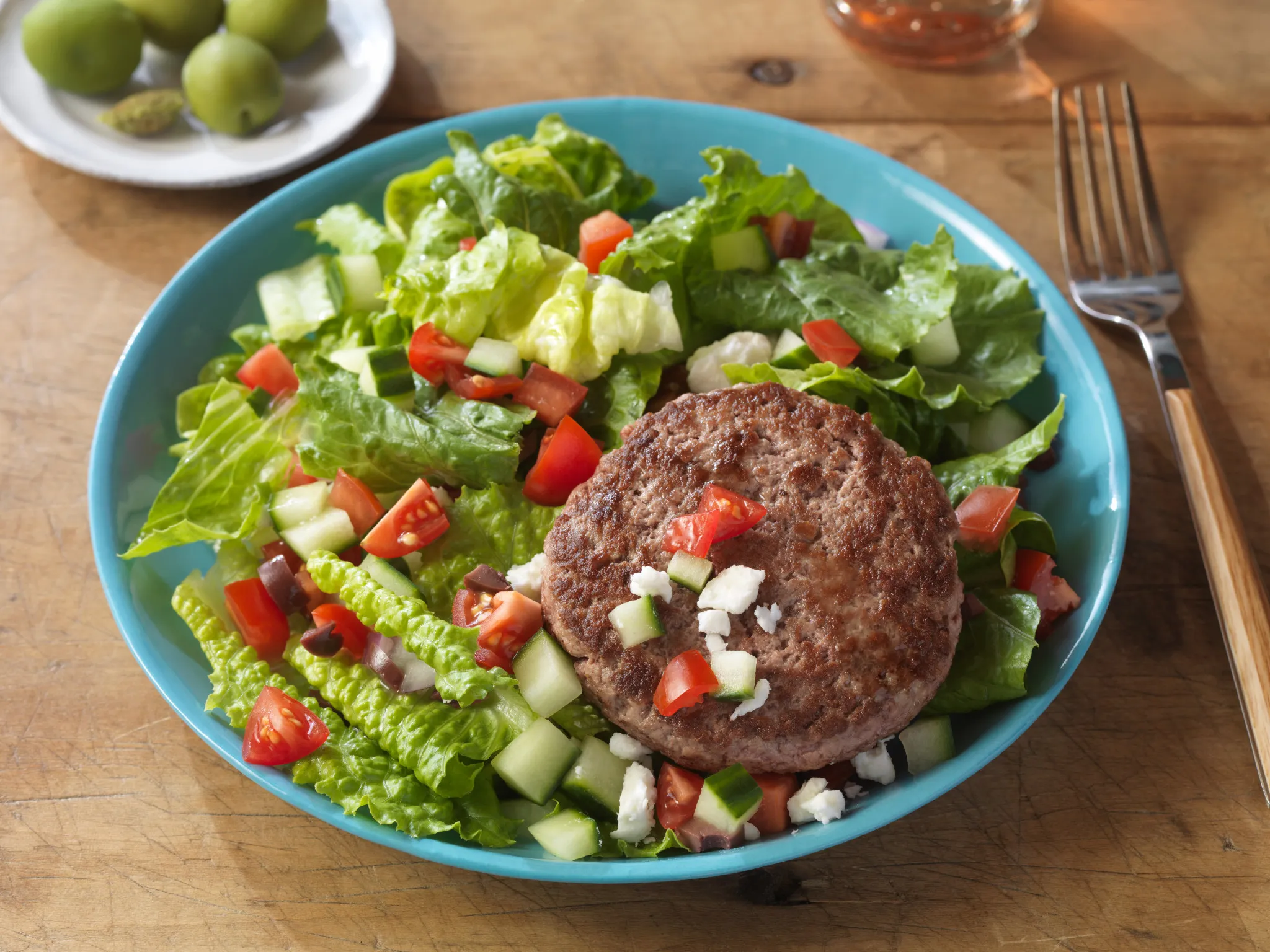 Burger on a Salad Four Ways