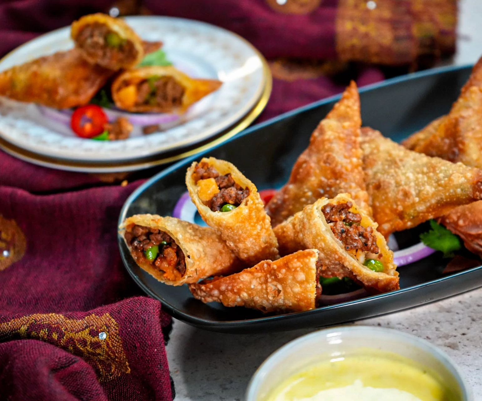 Crispy Beef Samosas