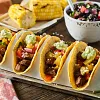 Ancho Chile Spiced Street Tacos with Pineapple Salsa and Jalapeno Crema