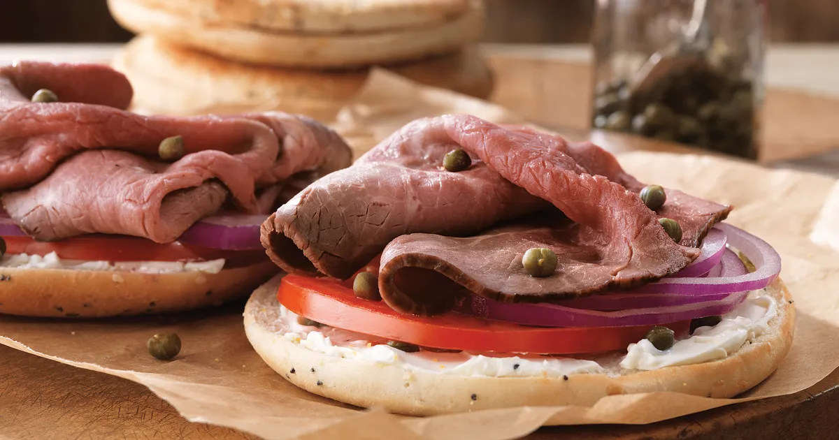 Beef and Cream Cheese Bagelwich | Beef Loving Texans | Beef Loving Texans is your one-stop informati