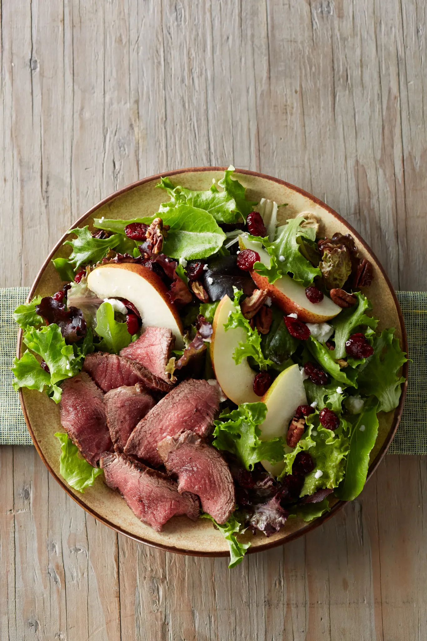 Beef Tenderloin, Cranberry and Pear Salad
