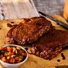 Blackstrap Steaks with Caramelized Onions