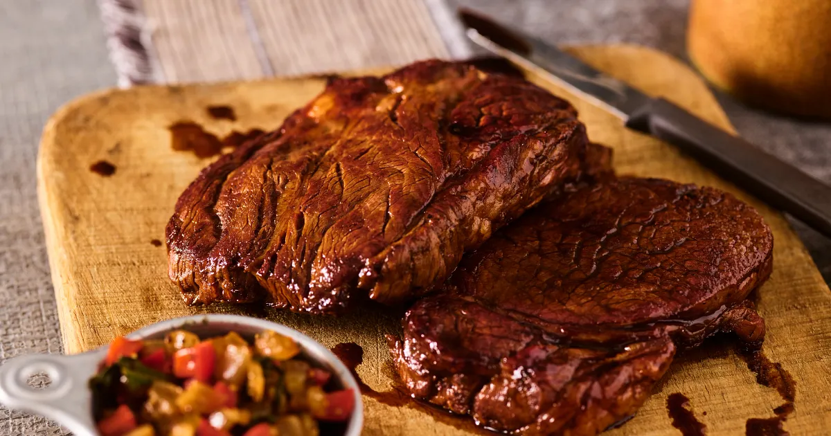 Blackstrap Steaks with Caramelized Onions | Beef Loving Texans | Beef Loving Texans is your one-stop