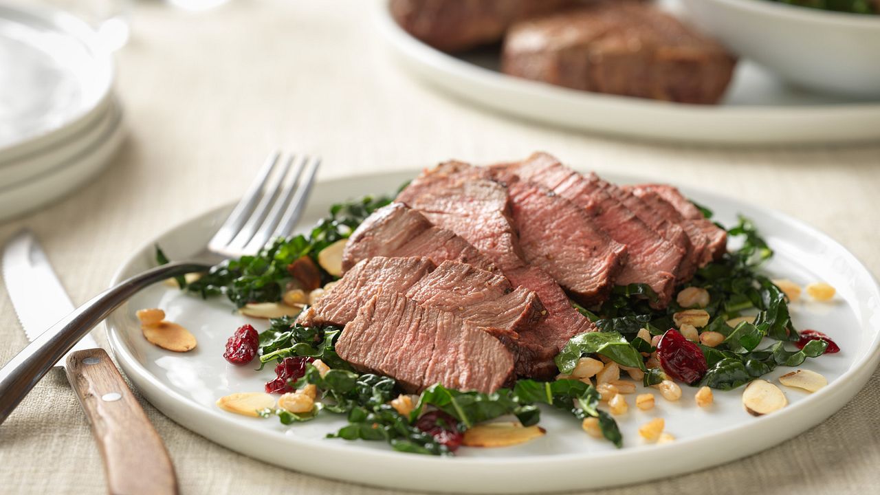 Beef Filets with Ancient Grain &amp; Kale Salad