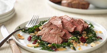 Beef Filets with Ancient Grain & Kale Salad