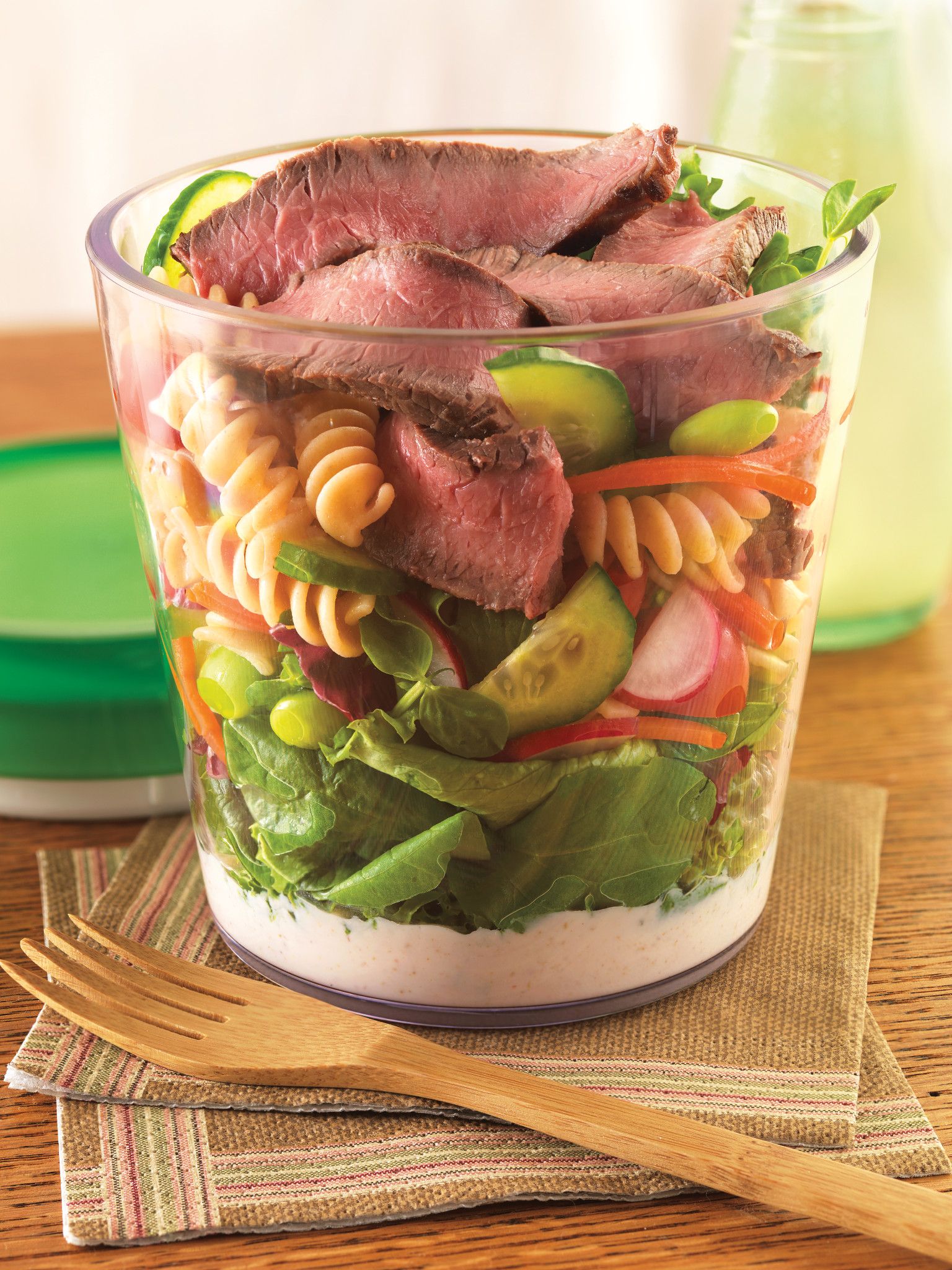 Layered Beef Salad On-The-Go | Beef Loving Texans