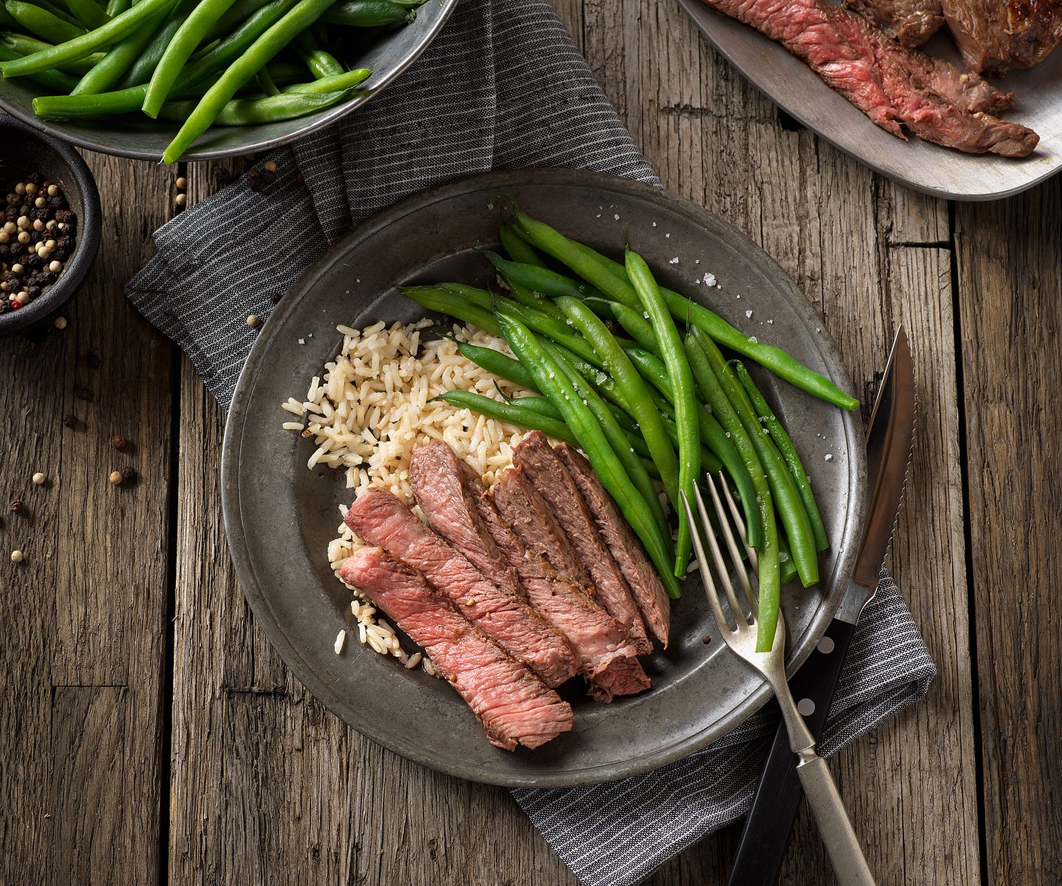 Pepper-Rubbed Beef Chuck Eye Steak