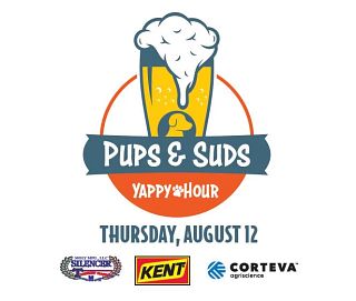 Pups & suds logo and sponsors Pups & suds logo and sponsors