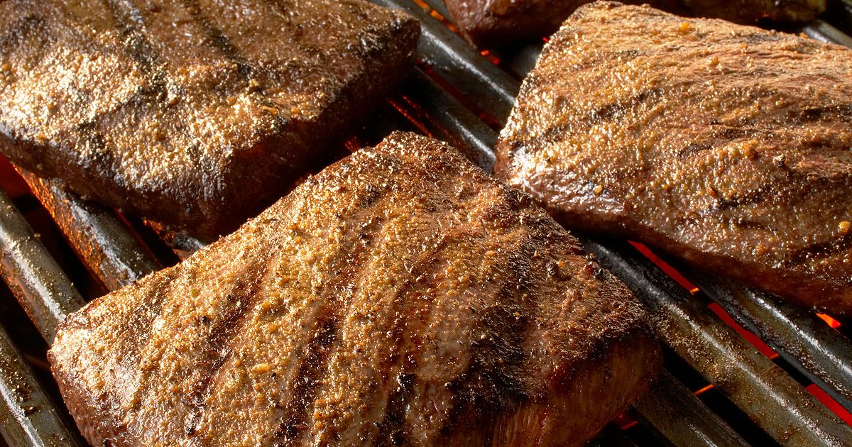 Flat Iron Steaks with Grilled Corn and CuminLime Butter Beef Loving