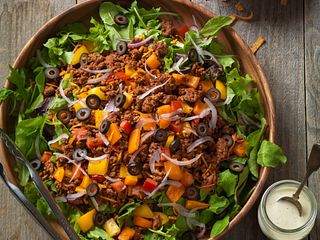 Beef Confetti Taco Salad