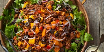 Confetti Beef Taco Salad