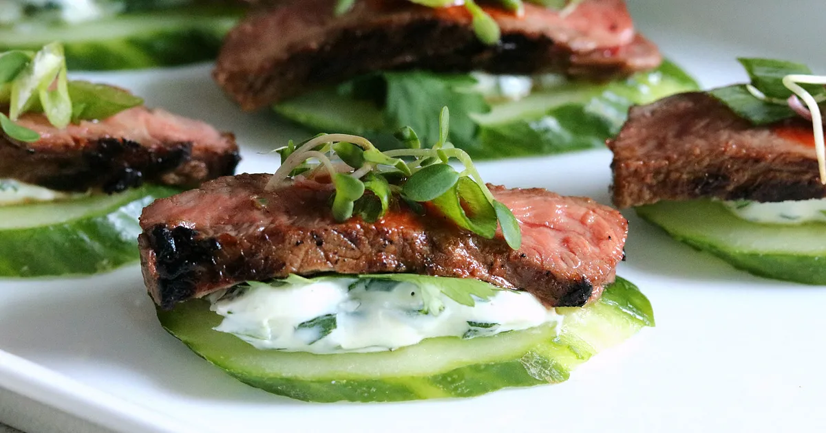 Spicy Korean Beef & Cucumber Appetizers | Beef Loving Texans | Beef Loving Texans is your one-stop i