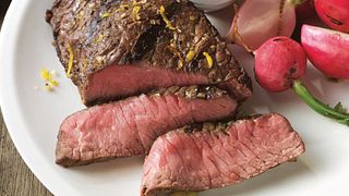 Grilled Top Sirloin Filets with Italian Salsa Verde