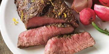 Grilled Top Sirloin Filets with Italian Salsa Verde
