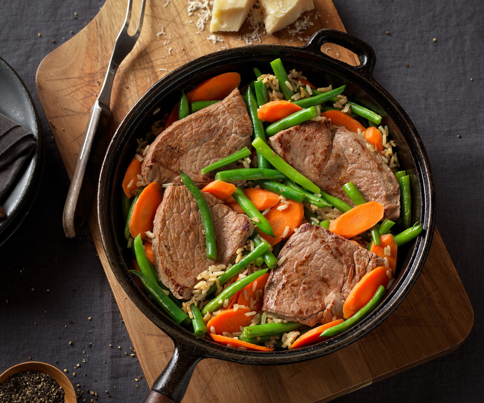 Beef Top Sirloin Steak with Brown Rice & Vegetables