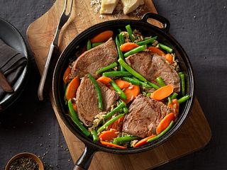 Beef Top Sirloin Steak with Brown Rice & Vegetables