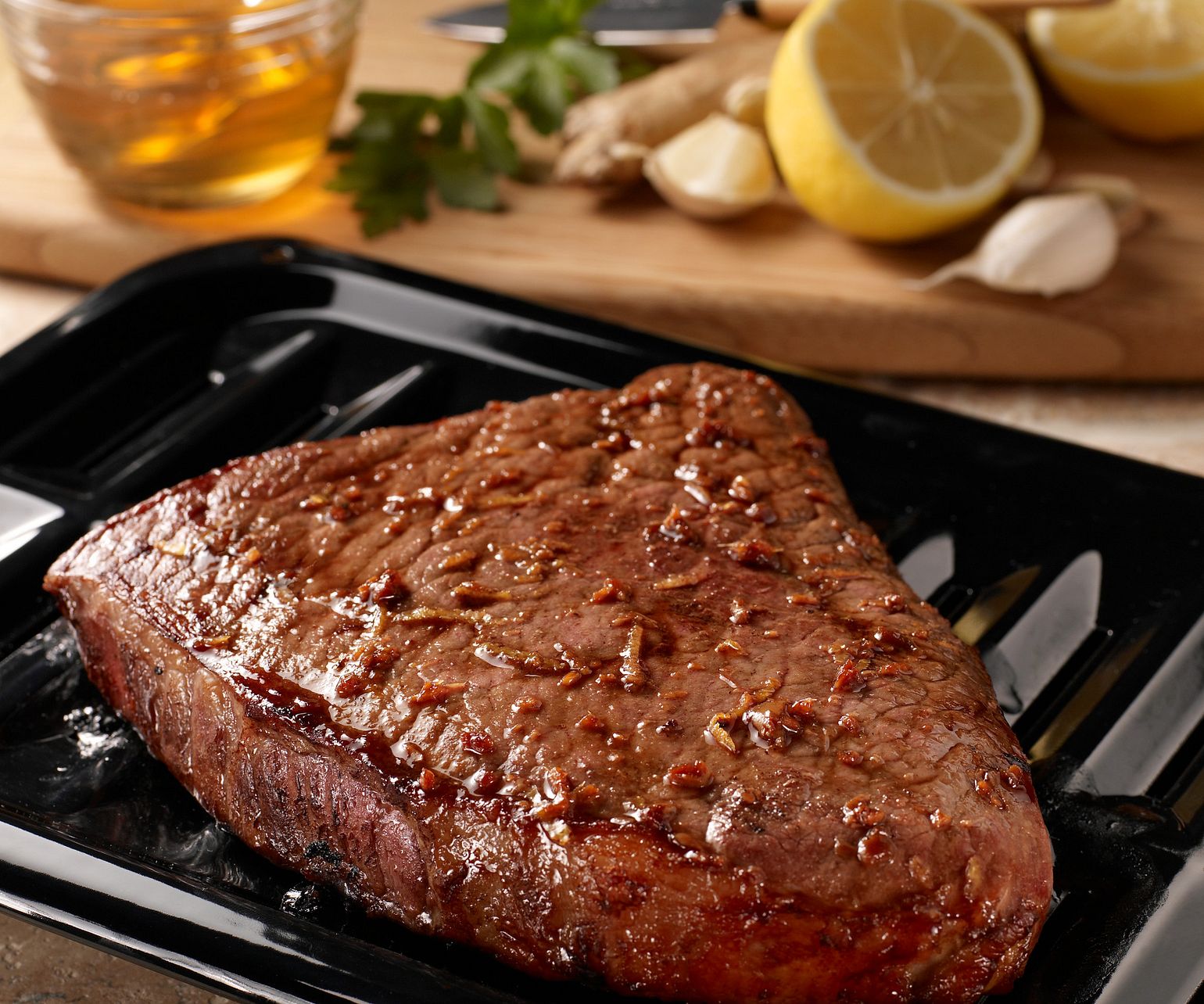 Ginger-Soy Marinated Top Round Steak