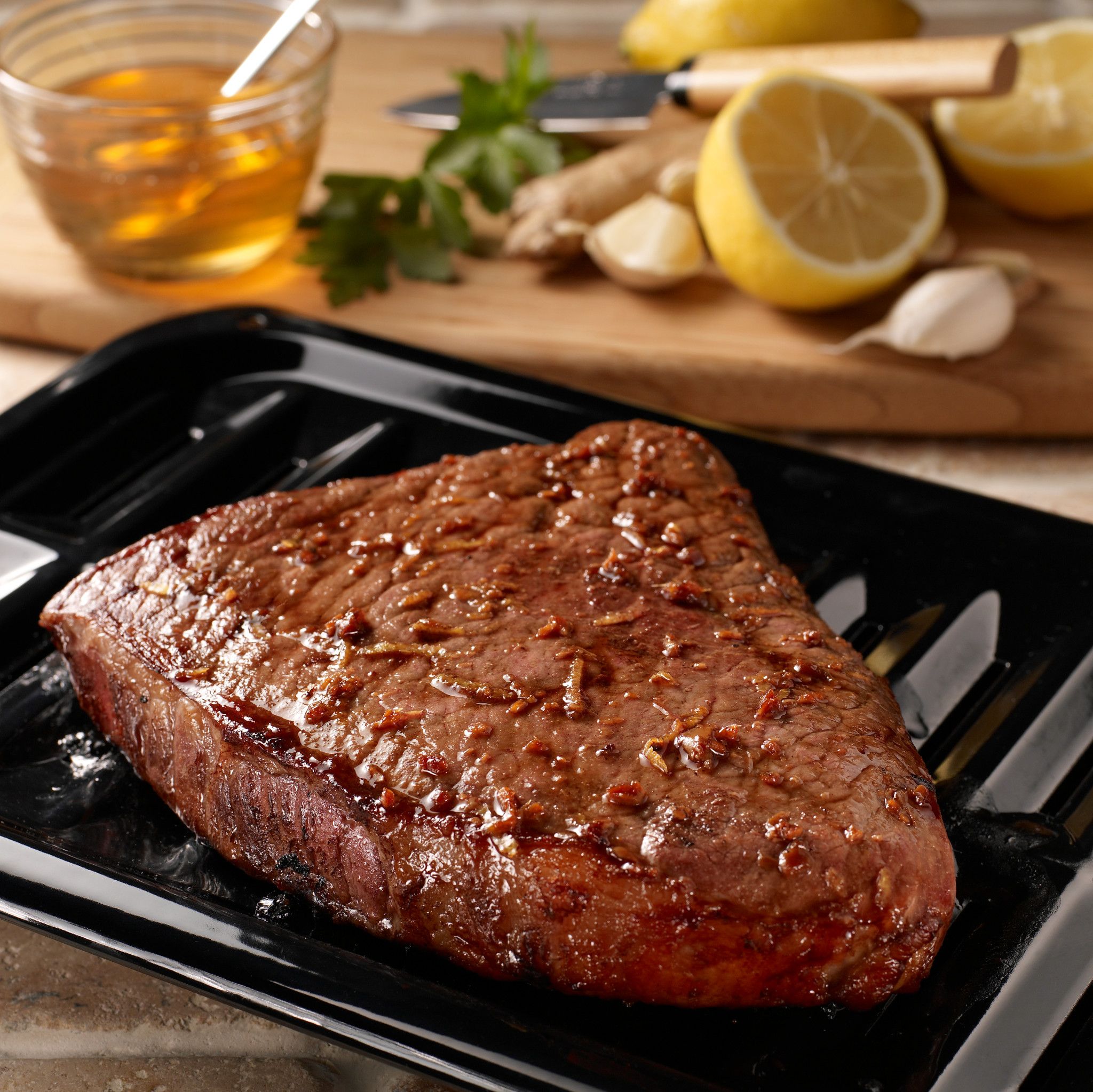 Ginger-Soy Marinated Top Round Steak