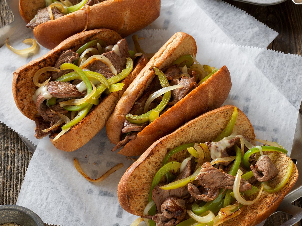 Philly Beef Cheese Steak Sandwiches