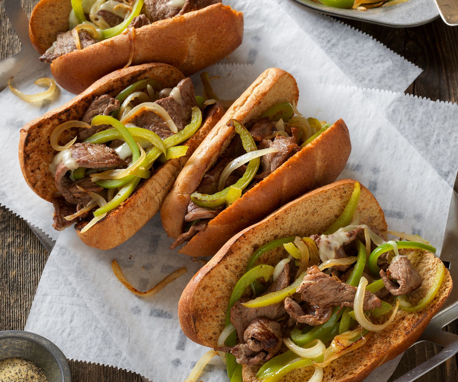 Philly Beef Cheesesteak Sandwiches