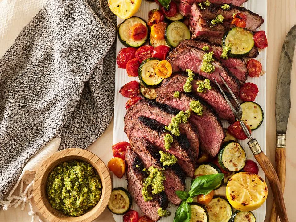 Santa Maria Tri-Tip Pistachio Pesto