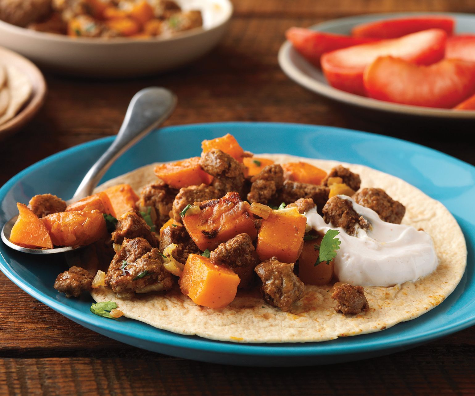 Beefy Sweet Potato Mash-Up