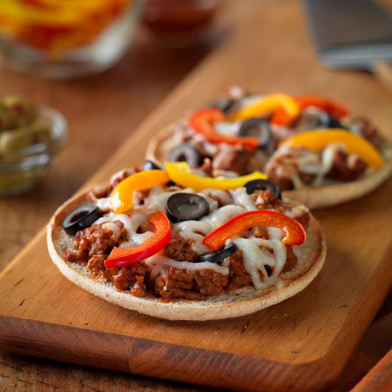 Personal Beef Pizzas