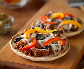 Personal Beef Pizzas