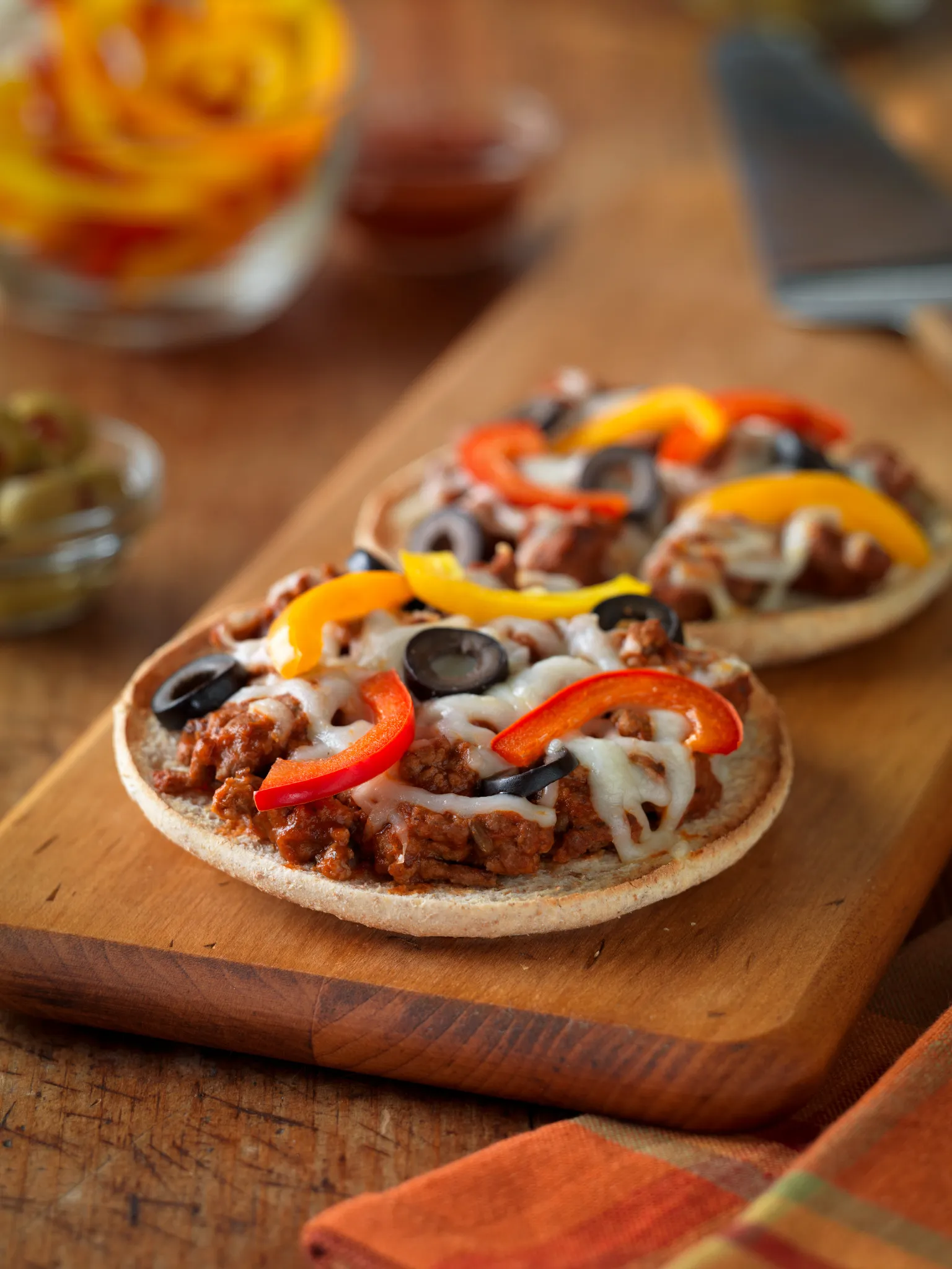 Personal Beef Pizzas