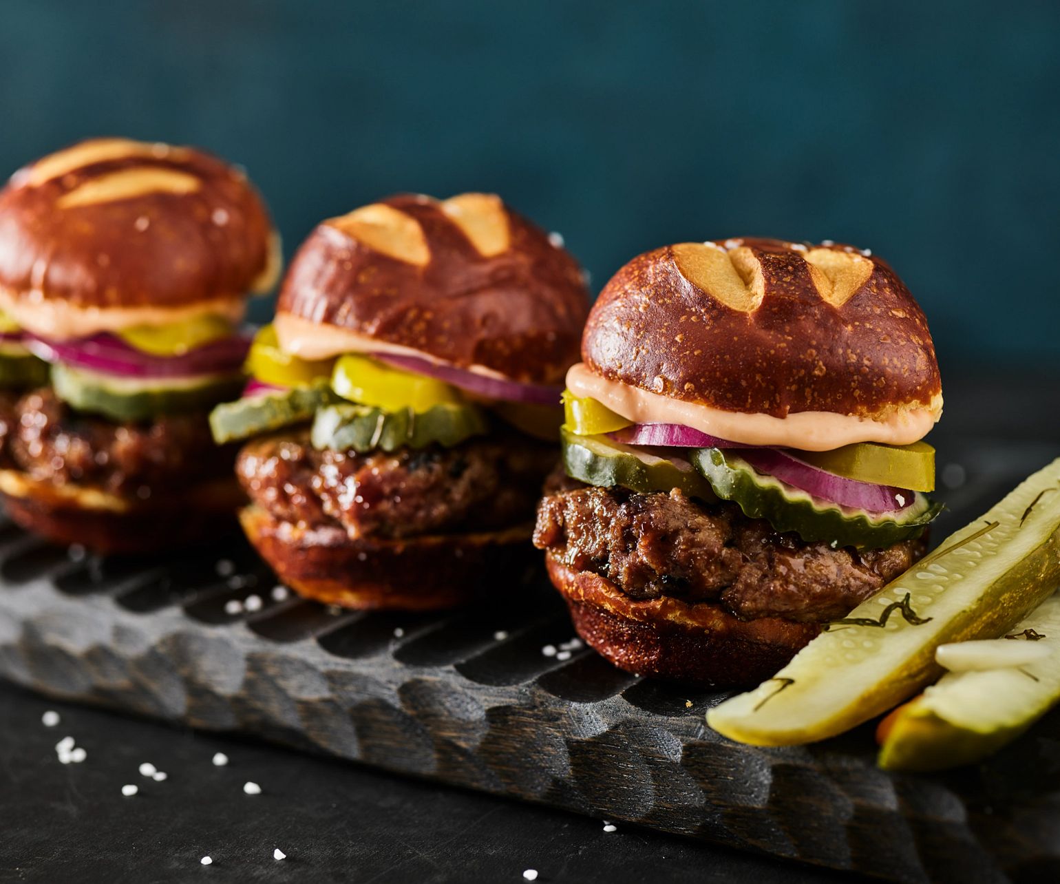 Grillo’s Pickles® & King’s Hawaiian Beef & Queso Sliders