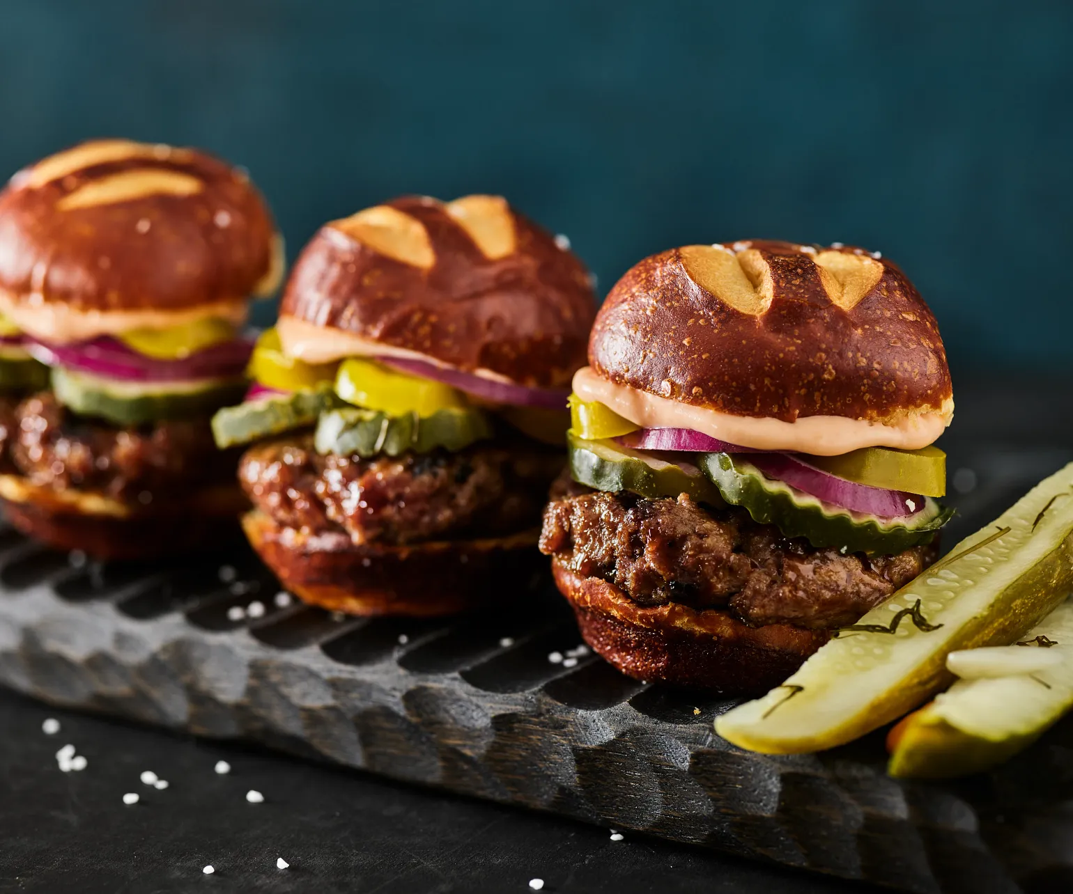 Grillo’s Pickles® & King’s Hawaiian Beef & Queso Sliders