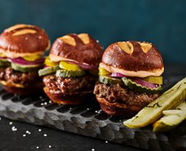 Grillo's Pickles® & King's Hawaiian Beef & Queso Sliders