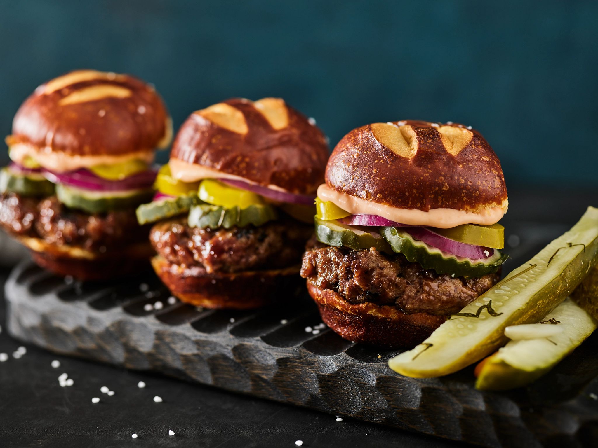 Grillo's Pickles® & King's Hawaiian Beef & Queso Sliders