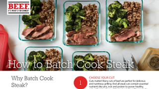 How to Batch Cook Steak