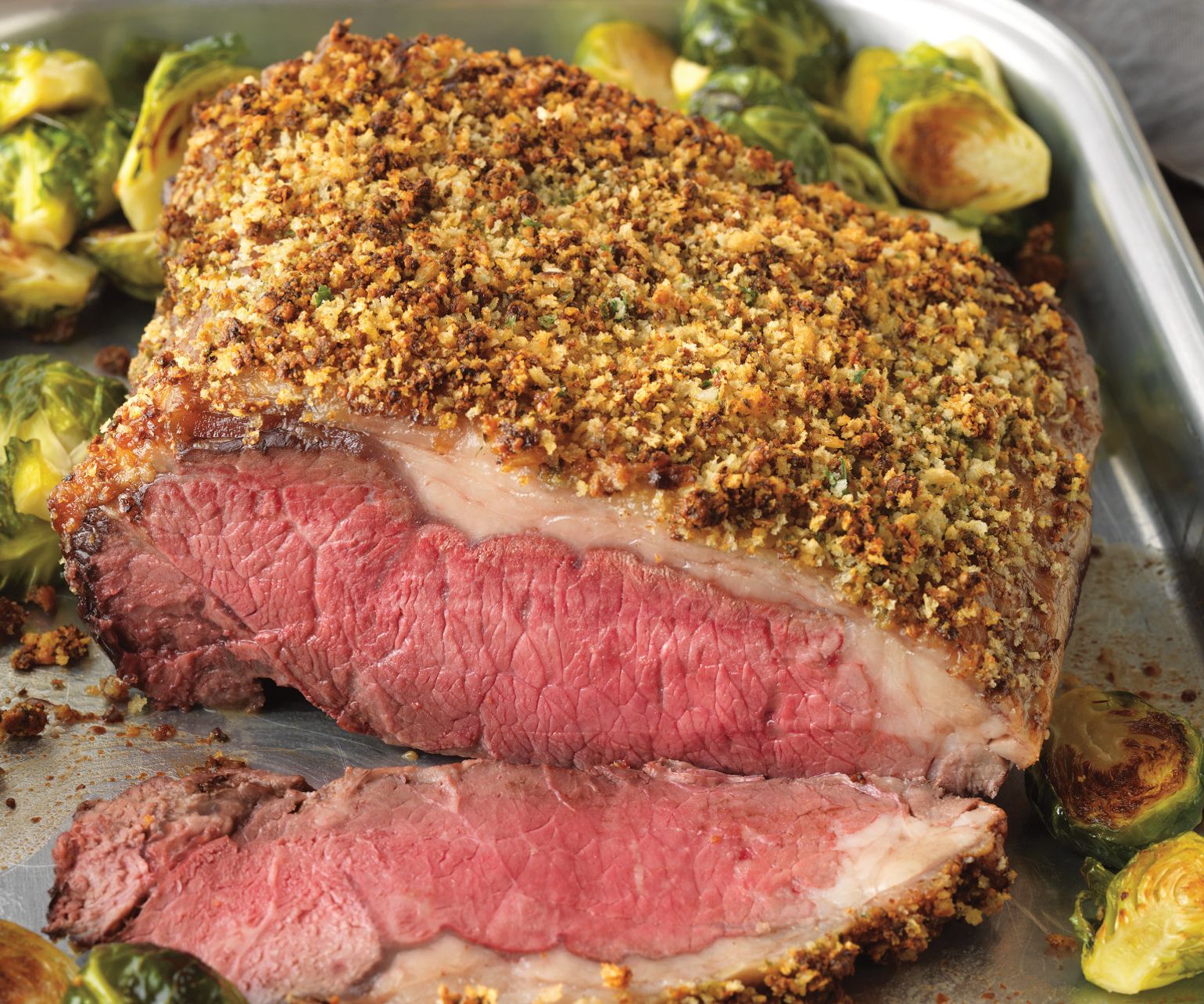 Parmesan-Crusted Strip Roast