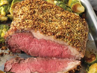 Parmesan-Crusted Strip Roast