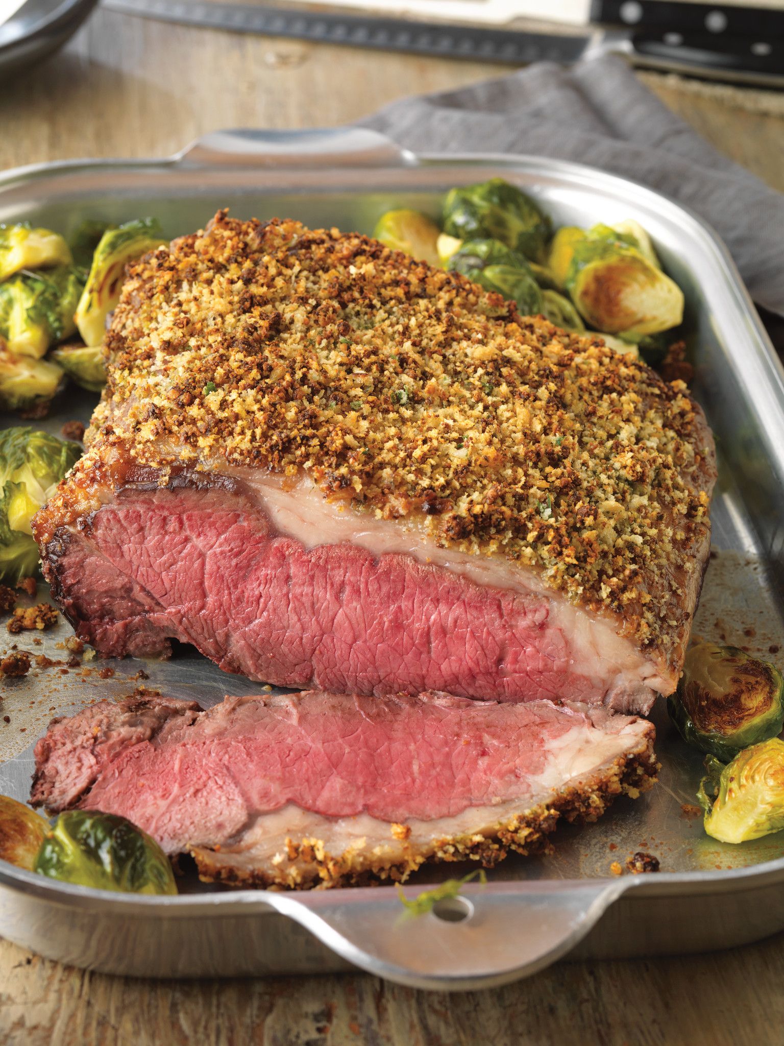 Parmesan-Crusted Strip Roast
