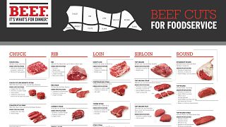 Foodservice Cuts Chart Poster - Digital