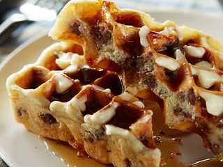 Savory Beef Brunch Waffles