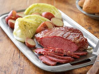 Homestyle Corned Beef with Dilled Cabbage Horizontal
