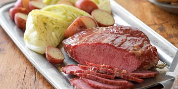 Homestyle Corned Beef with Dilled Cabbage Horizontal
