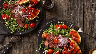 Grilled Steak and Watermelon Salad